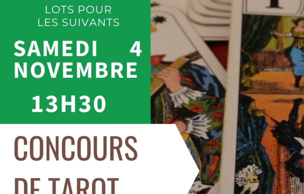 participez au concours de tarot dans le doubs et testez vos compétences dans ce jeu de cartes passionnant. inscrivez-vous dès maintenant pour vivre une expérience conviviale et compétitive.