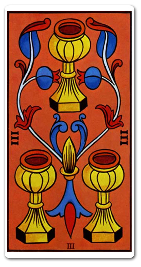 découvrez la signification du trois de coupe au tarot, une carte symbolisant la joie, l'amitié et les célébrations.