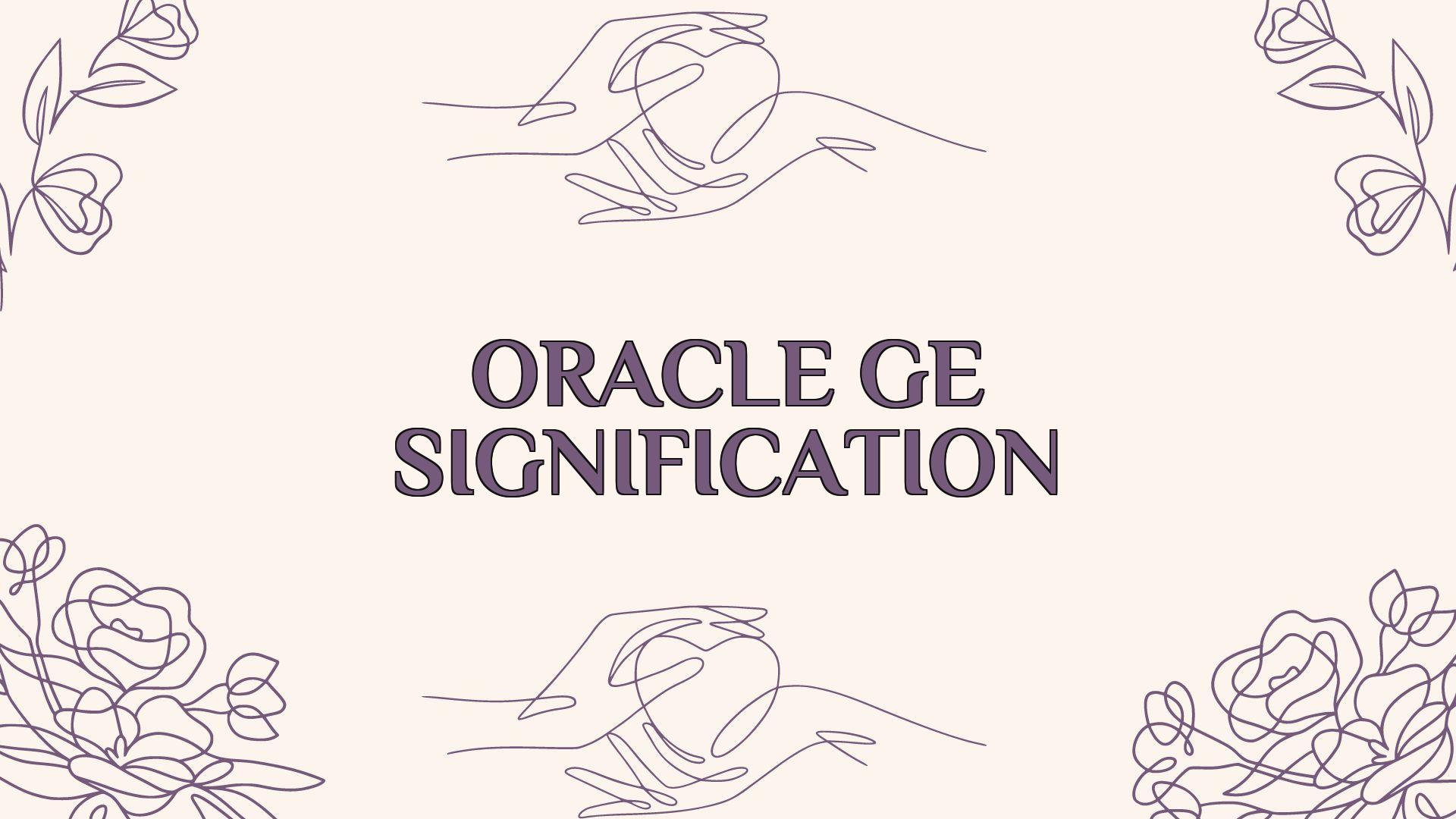 découvrez l'interprétation complète du tirage oracle de gé, un guide pour mieux comprendre les messages et conseils révélés par cet oracle.